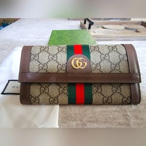 Authentic Gucci Ophidia GG Continental Wallet